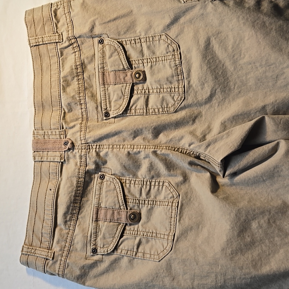 Natural Reflections Tan Cargo Pants for Women - Picture 9 of 15